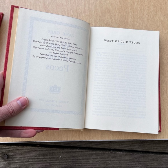 Zane Grey Vintage Hardcover Set of 2 Books - Picture 15 of 16